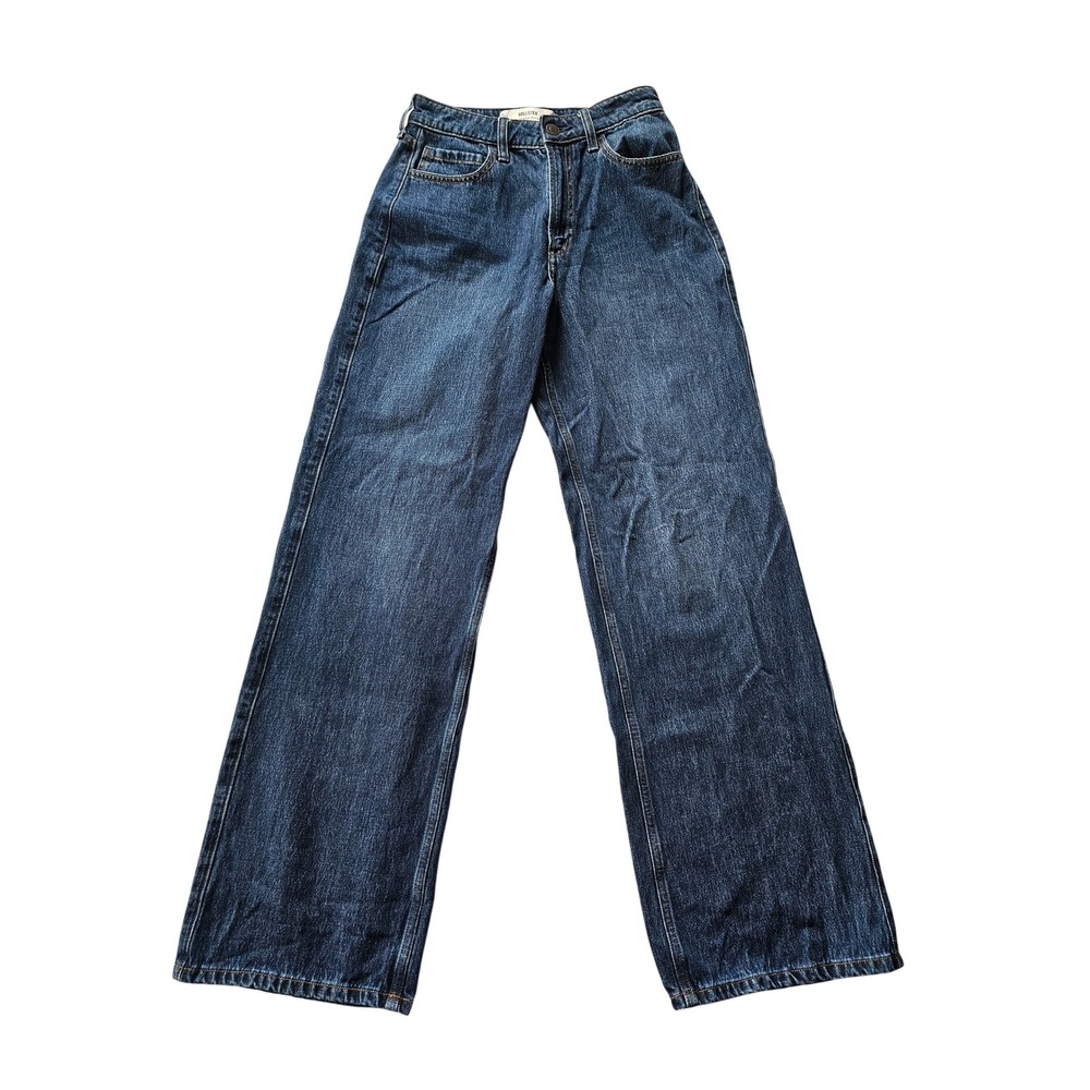 Hollister Baggy Jeans Women 4L 27 Long Blue Curvy Ultra High-Rise Wide Leg